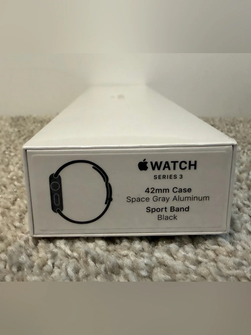 *NEW & SEALED* Apple Watch Series 3 42mm Space Gray Aluminum w/Black Sport Band
